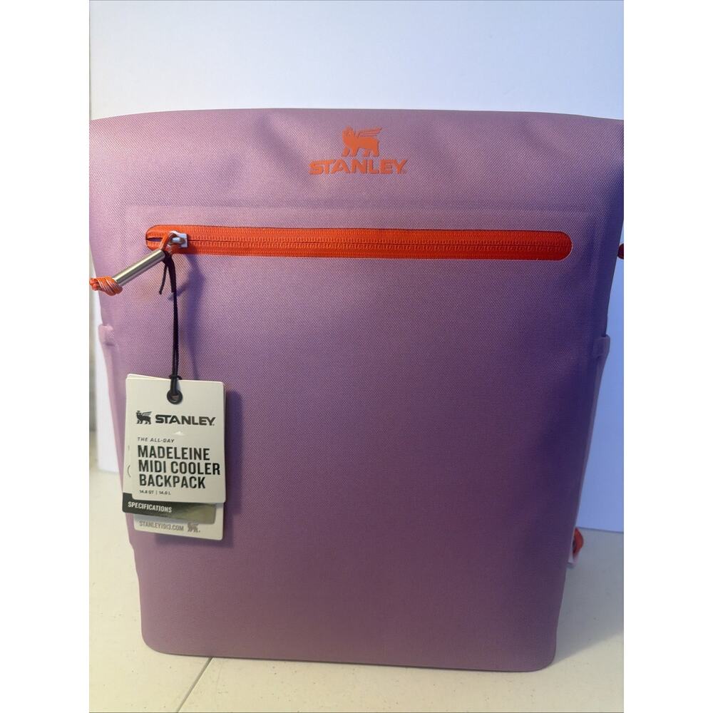 New Stanley All Day Madeleine Midi Cooler Backpack - 14 Liters - Lilac 217148 - Picture 7 of 10